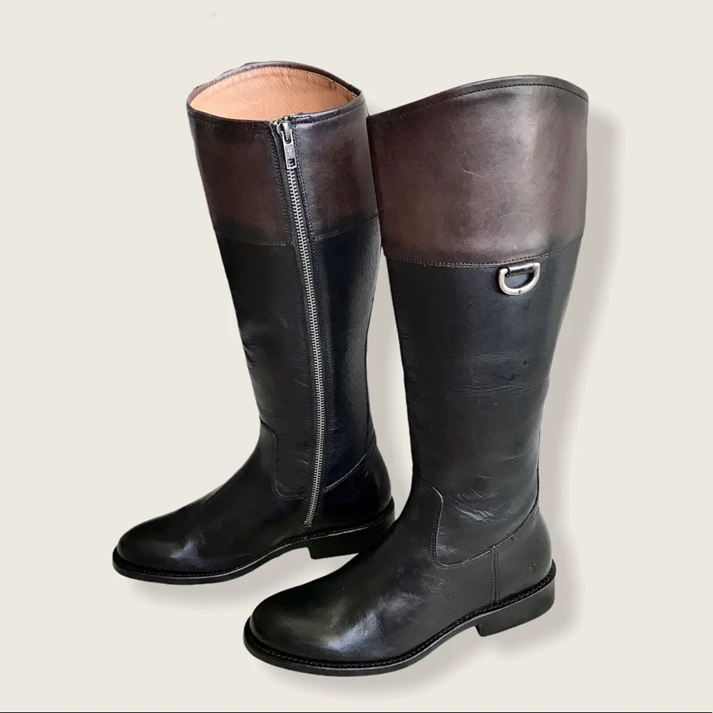 Frye Jayden D-Ring Multi-Tone KneeHigh Riding Boot